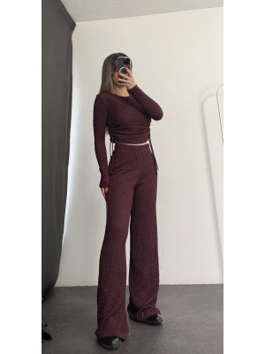 Bambi Büzgülü Takım - Bordo