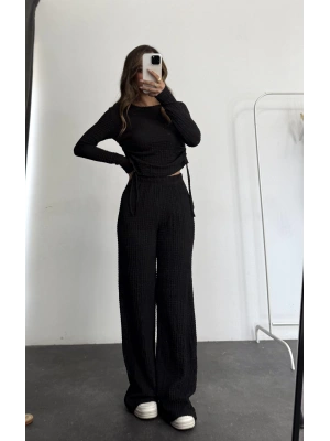 Bambi Büzgülü Takım - Siyah