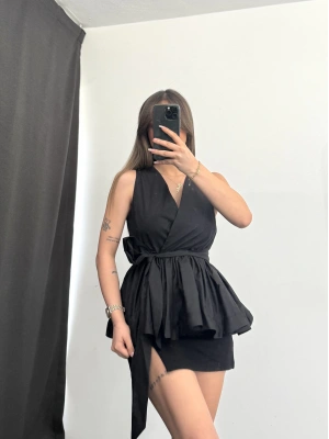 Belli Kruvaze Gömlek/Bluz - Siyah