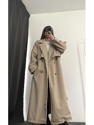 Berlin Kaşe Kaban - Bej