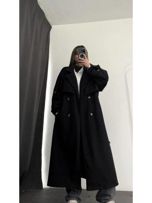 Berlin Kaşe Kaban - Siyah