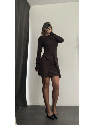 Bonita Tasarım Elbise - Kahve