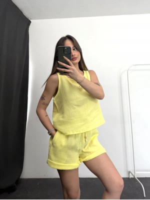 Brook Keten Takım -Sarı