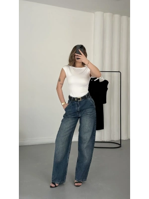 Buffy Boyfriend Jean - Koyu Kot