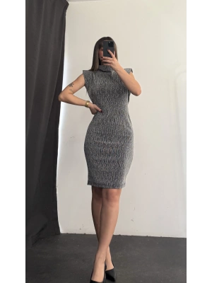 Camilla Taşlı Elbise - Gri