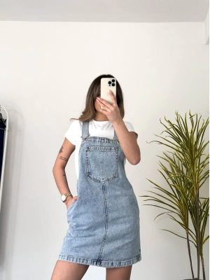 Candy Salopet- Açık Kot