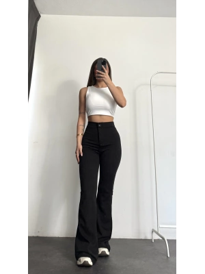 Carla İspanyol Pantolon - Siyah