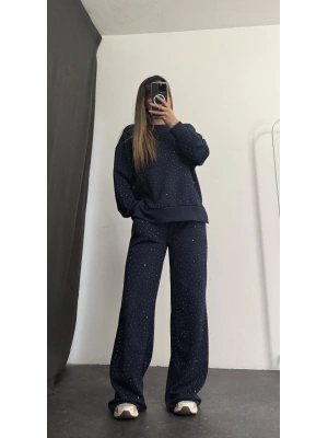 Carmen Taşlı Sweat Takım - Lacivert