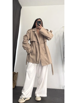 Carolin Kısa Kaban - Bej