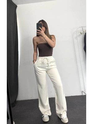 Cisa Gabardin Pantolon - Beyaz