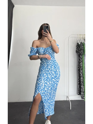 Çıtır Madonna Elbise - Mavi