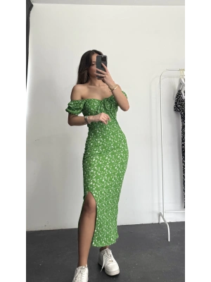 Çıtır Madonna Elbise - Yeşil