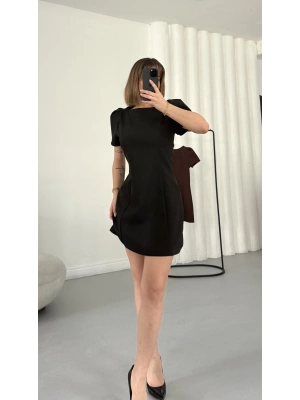 Cloud Karpuz Kol Elbise - Siyah