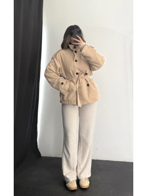 Cordelia Dik Yaka Trençkot - Bej