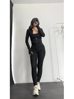Corinna Tayt Takım - Siyah