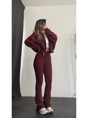 Darcy İspanyol Eşofman Takımı - Bordo