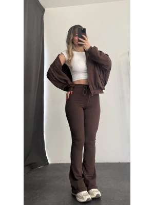 Darcy İspanyol Eşofman Takımı - Kahve