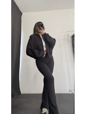 Darcy İspanyol Eşofman Takımı - Siyah