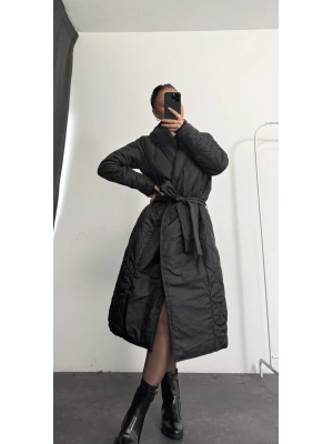 Dora Uzun Kapitone Mont- Siyah