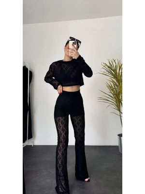 Elianna Dantel Takım-Siyah