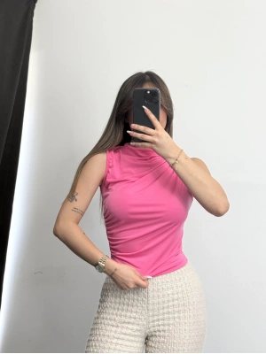 Eliz Drapeli Bluz - Pembe