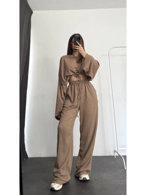 Ellish Bel Büzgülü Takım - Bej