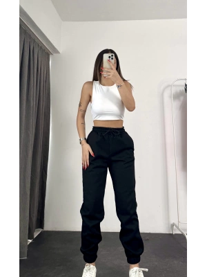 Era Şardonlu Eşofman - Siyah