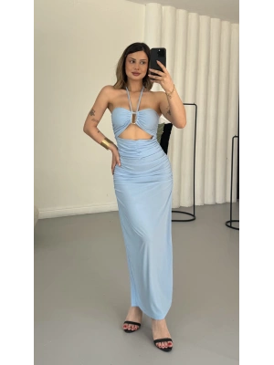 Esther Straplez Elbise - Bebe Mavi
