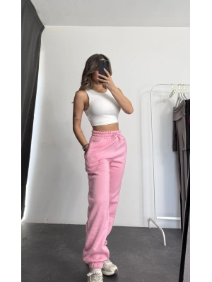 Eve Şardonlu Eşofman - Pembe