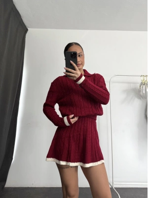 Felix Etekli Triko Takım - Bordo