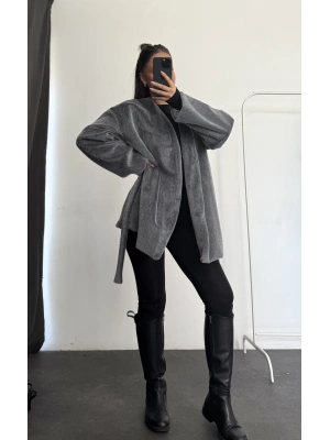 Fox Kuşaklı Kaban - Gri