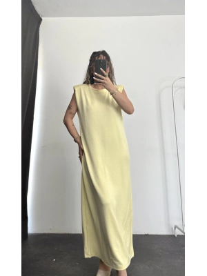 Gail Vatkalı Elbise -Sarı
