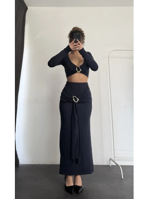 Gianna Toka Detay Takım - Lacivert