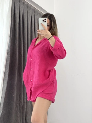 Grent Şortlu Takım - Pembe