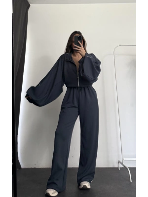 Haley Şeritli Eşofman Takımı - Antrasit