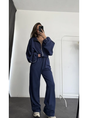 Haley Şeritli Eşofman Takımı - Lacivert