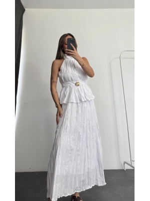 Halter Salaş Takım - Beyaz