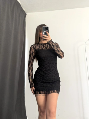 Heidi Dantel Elbise - Siyah