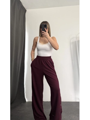 Hope Çıtçıtlı Eşofman - Bordo