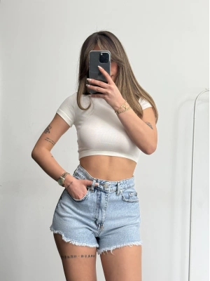 Inna Kot Şort - Açık Kot