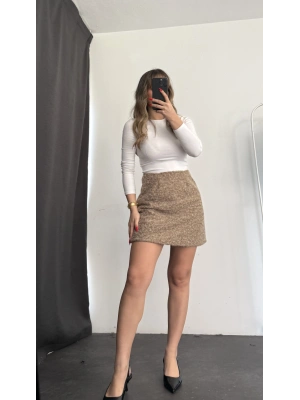 Isabel Kaşe Etek - Vizon