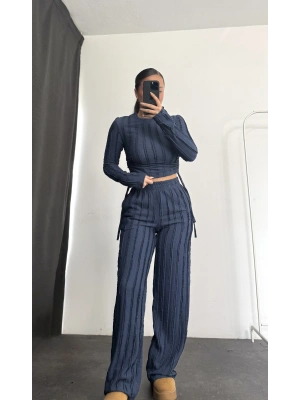 Janna Büzgülü Takım - Lacivert