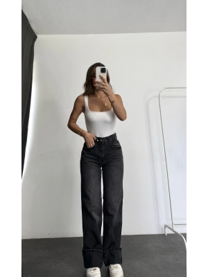 Jazz Wide Leg Jean - Füme