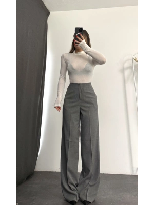 Jessi Balıkçı Yaka Transparan Bluz - Beyaz