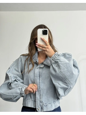 Jim Balon Kot Ceket - Açık kot