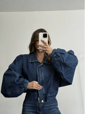 Jim Balon Kot Ceket - Koyu kot