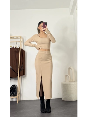 Katie Etekli Takım - Bej