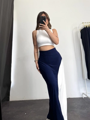 Kontrast Etek - Lacivert