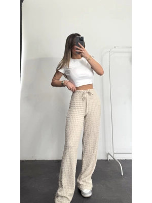 Lala Bürümcük Pantolon - Bej