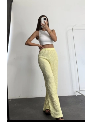 Lala Bürümcük Pantolon - Sarı